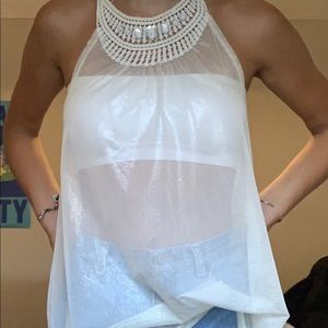 Free people sheer vintage top